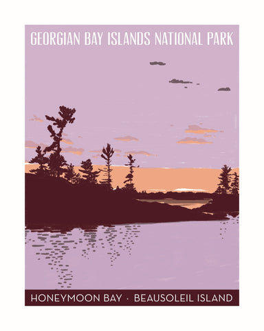 Honeymoon Bay Georgian Bay Islands National Park Travel Postcard