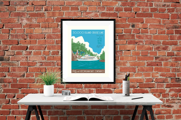 30000 Island Cruise Line Poster