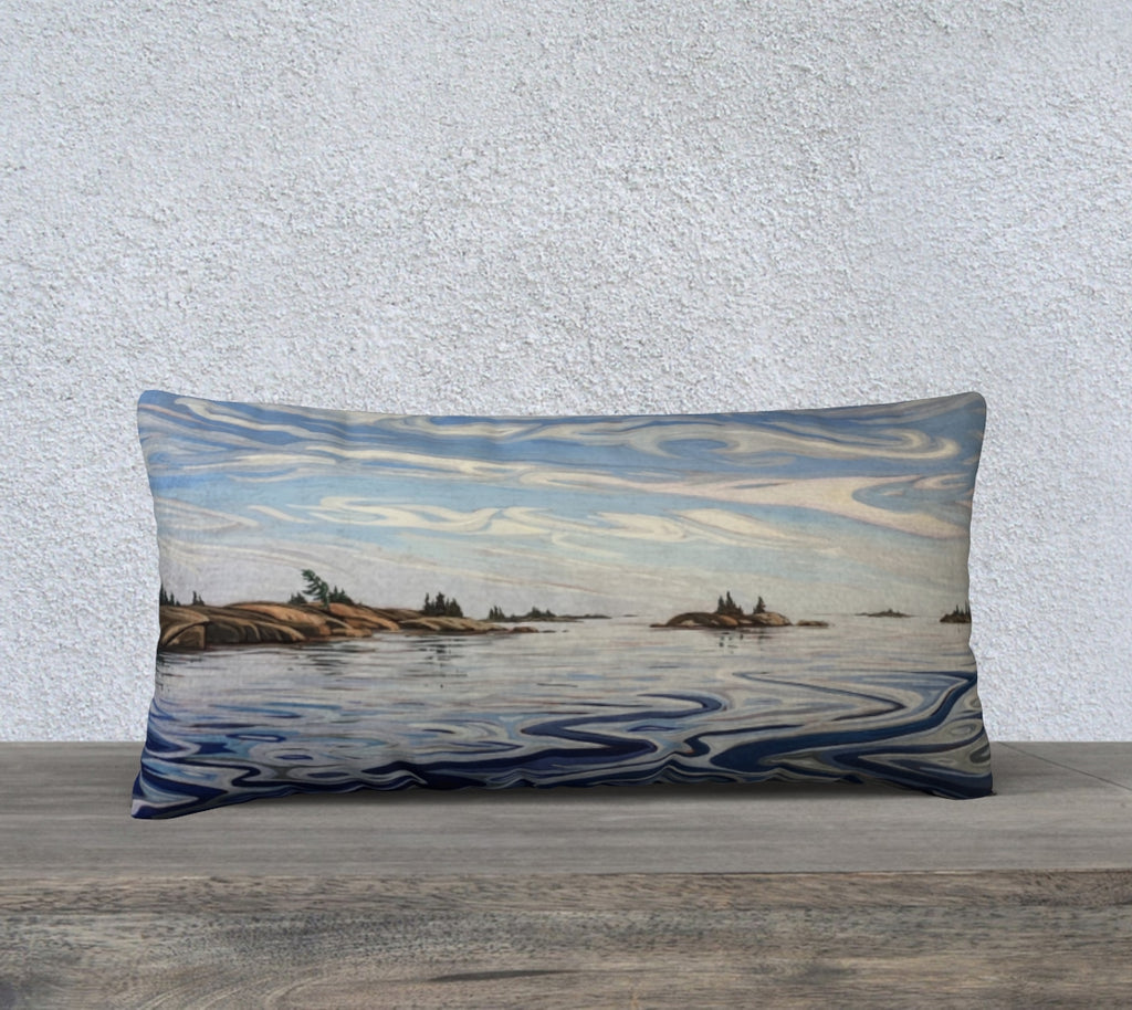 Outer Fox Islands 12x24 Cotton Canvas Throw Pillow