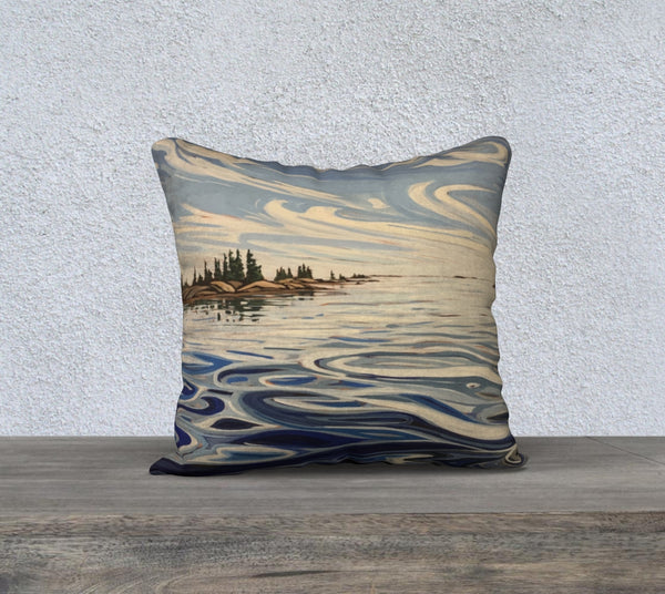 Outer Fox Islands 18x18 Cotton Canvas Throw Pillow