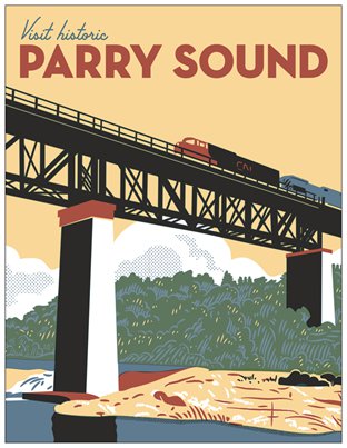Visit Historic Parry Sound Travel Postcard
