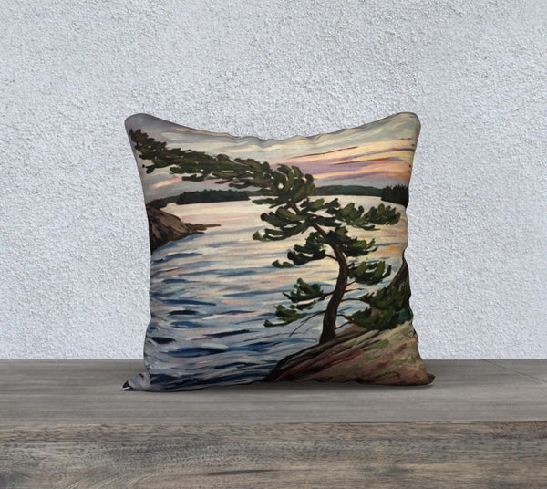 Passage Island Windswept 18x18 Cotton Canvas Throw Pillow