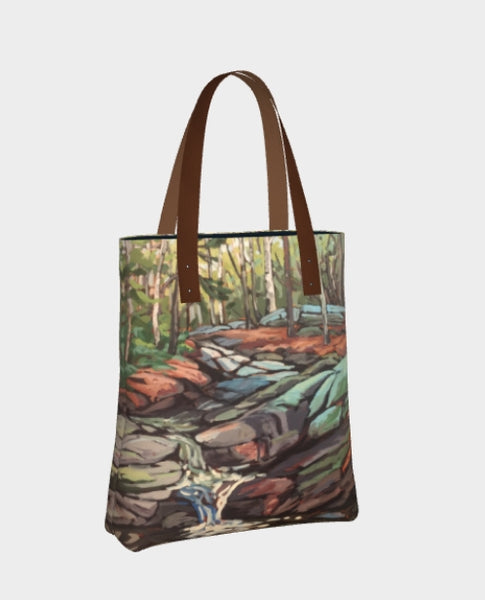 Rugged Trail Waterfall Premium Lined Tote Bag