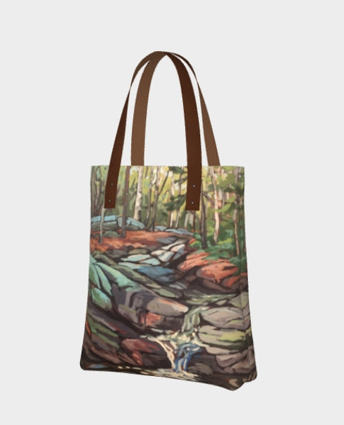 Rugged Trail Waterfall Premium Lined Tote Bag