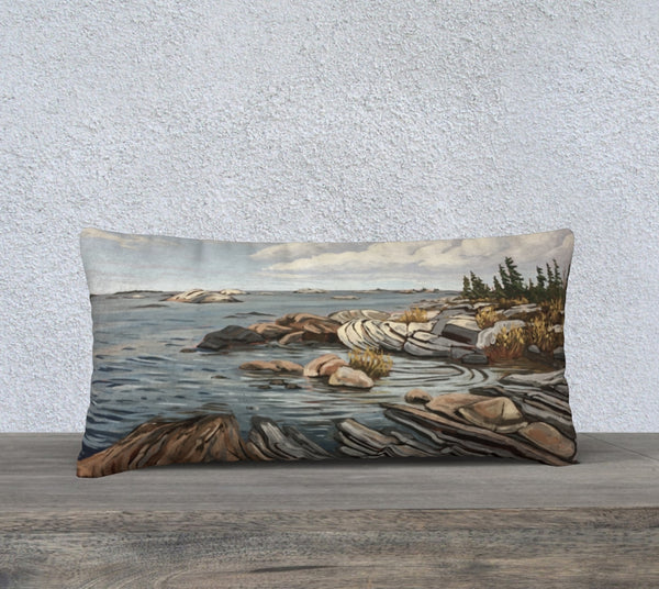 Snake Islands 12x24 Cotton Canvas Throw Pillow