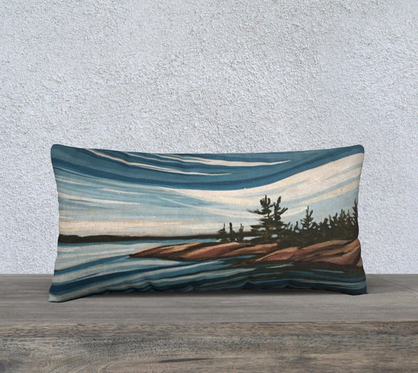 South Channel Series 12x24 Cotton Canvas Throw Pillow