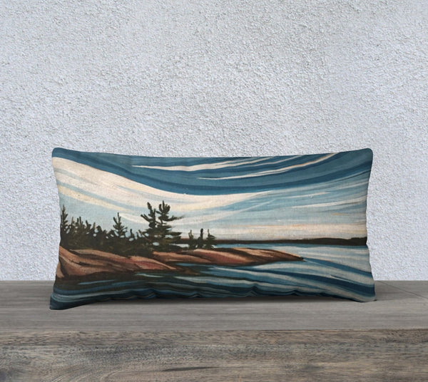 South Channel Series 12x24 Cotton Canvas Throw Pillow