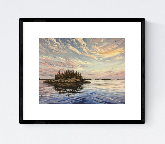 Sunset Near Surprise Island, Signed Limited Edition Print