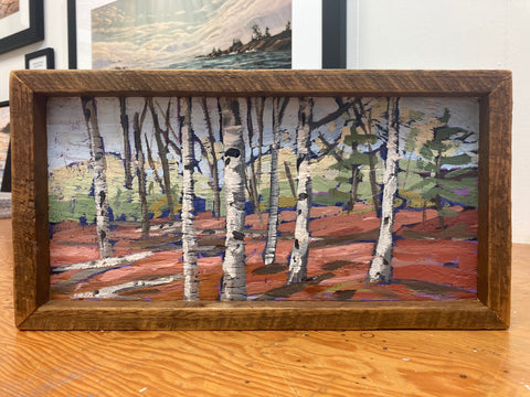 Birch Forest 2 Miniature Painting