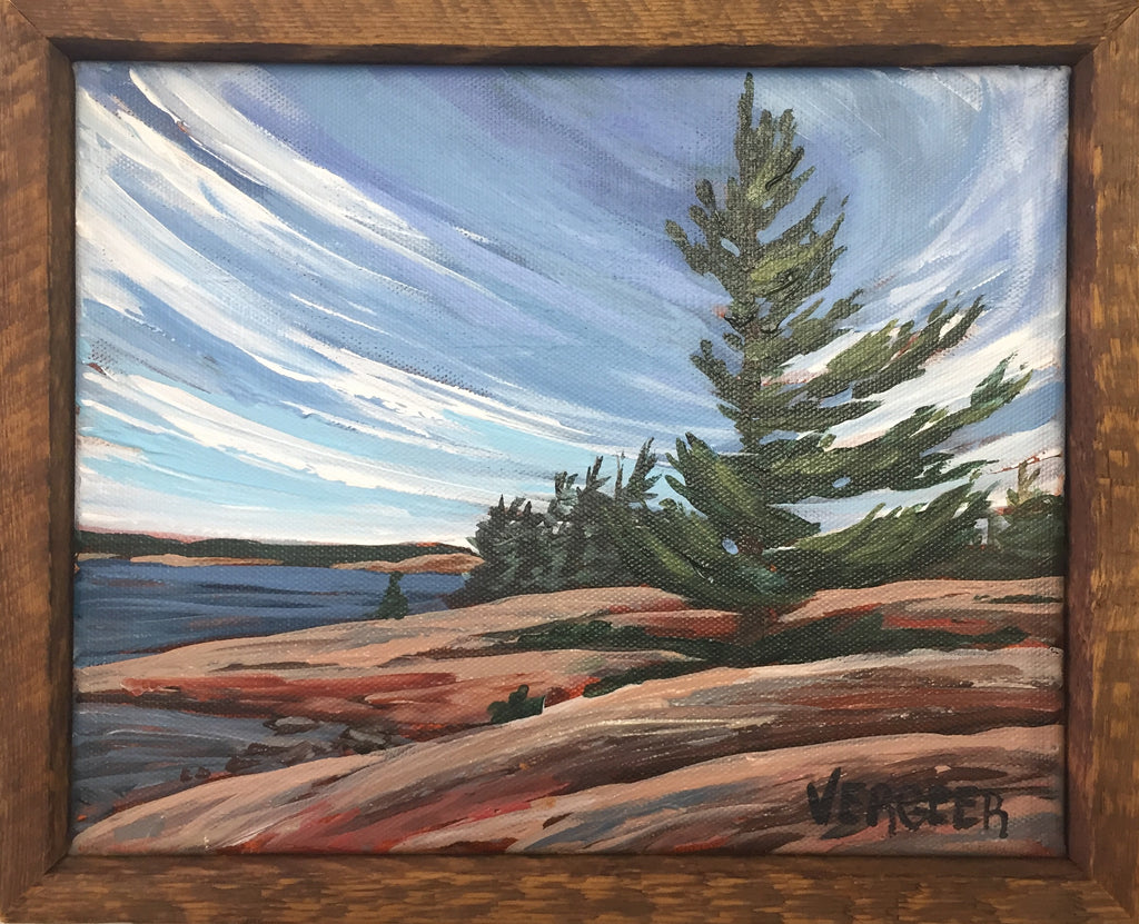 Killbear Provincial Park Shoreline 8x10 Framed Painting