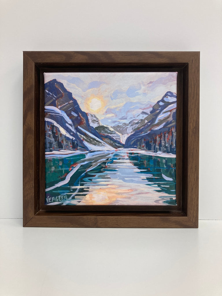 Lake Louise 5 Limited Edition 8x8 Framed Canvas Print