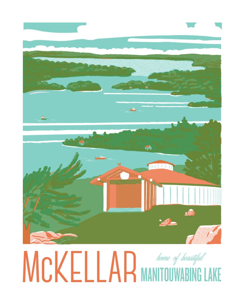 McKellar and Manitouwabing Lake Poster