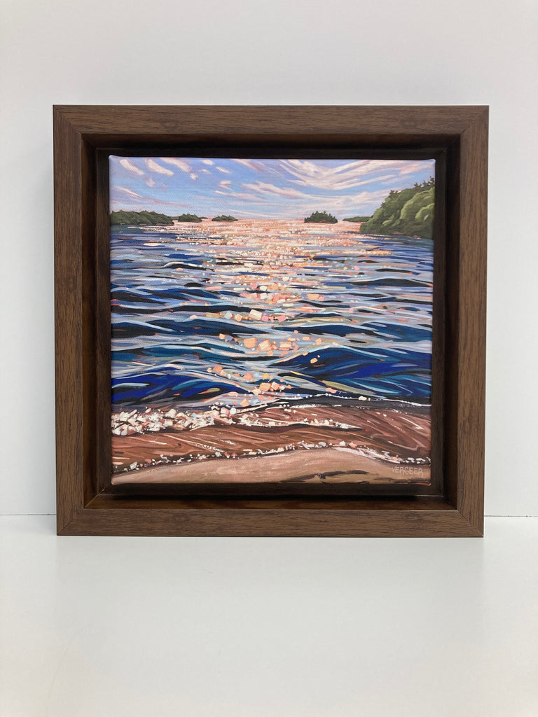 Near Lighthouse Point at Killbear Park 2 Limited Edition 8x8 Framed Canvas Print