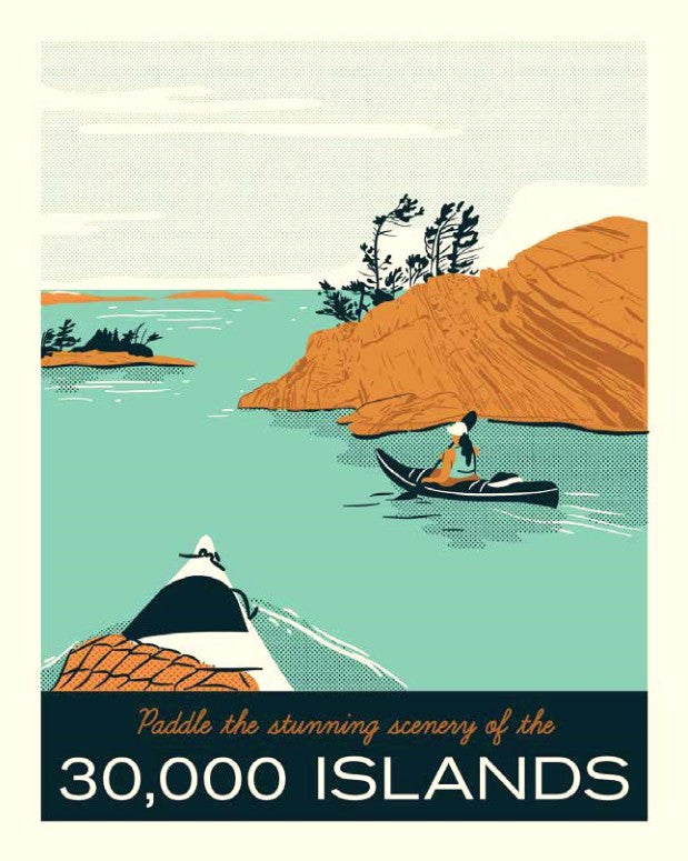 Paddle the 30,000 Islands Poster