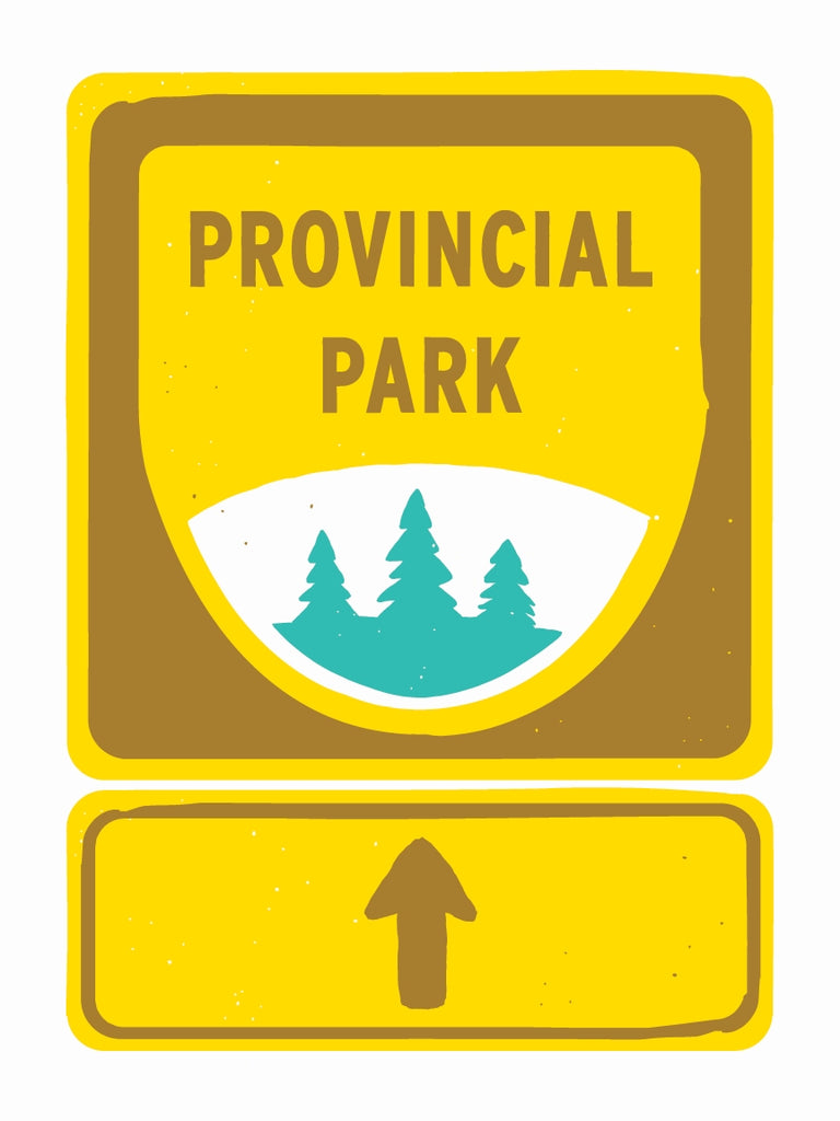 Provincial Park Sign Poster