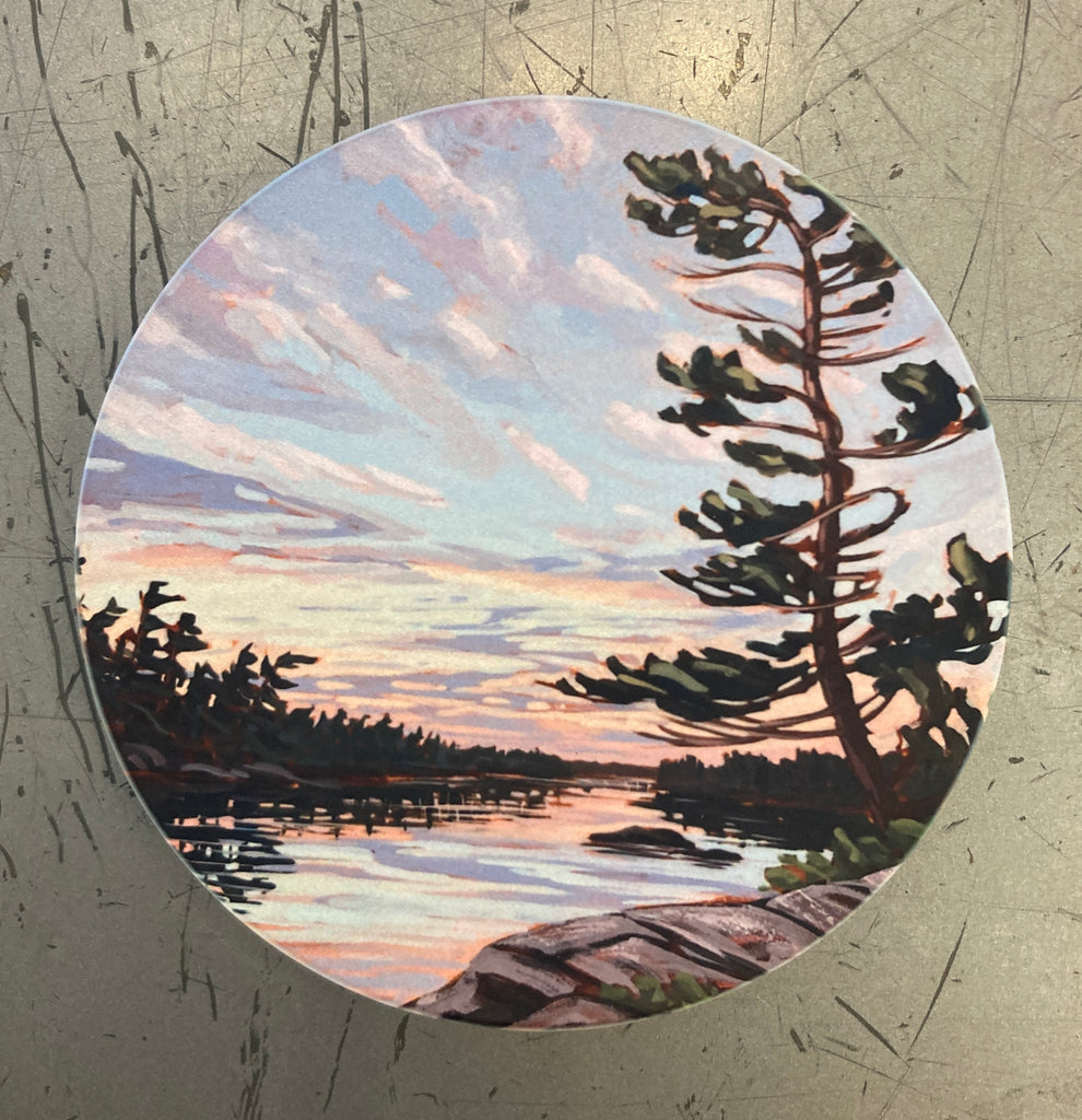 Sunset Near Sleeth Island 4 Ceramic Art Coaster